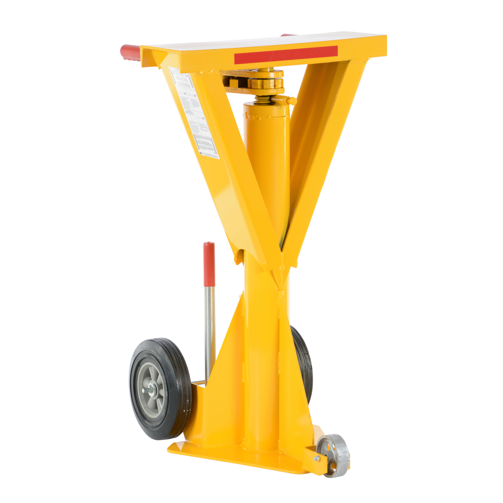 Vestil Ratchet-Style Trailer Stabilizing Jack - 50,000-Lb. Static Capacity, Steel, 51in. Max Height, Model# LO-J-BEAM-100